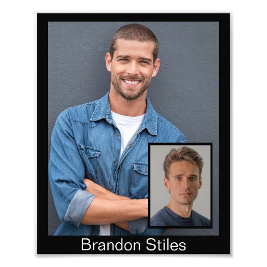 8x10 Acting Hoofdschoten voor het Gieten Vraag | I Foto Afdruk (Voorkant)