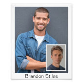 8x10 Acting Hoofdschoten voor het Gieten Vraag | P Foto Afdruk (Voorkant)