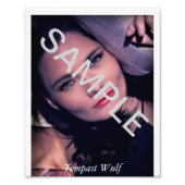 8x10 Acting Zed/Comp Kaart Foto Afdruk (Voorkant)