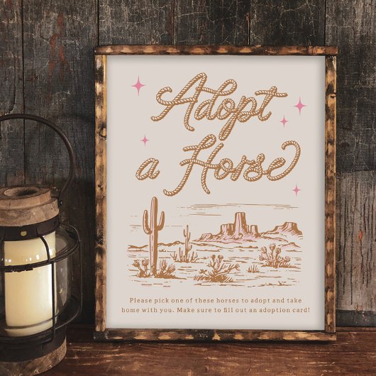 8x10 Adopt a Horse Sign