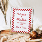 8x10" Advies en wensen Handgeschreven Vrijgezellen Poster