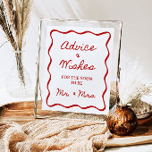 8x10" Advies en wensen Handgeschreven Vrijgezellen Poster