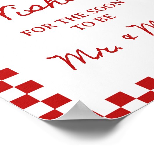 8x10" Advies en wensen Handgeschreven Vrijgezellen Poster (Hoek)