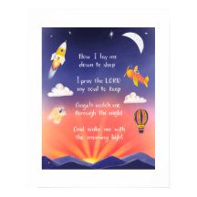 8x10 Afdruk - Kinds avondgebed