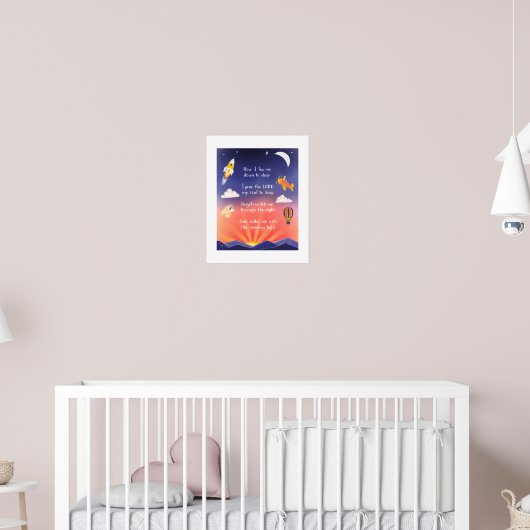 8x10 Afdruk - Nachtelijk Gebed van het Kind Poster (Kinderkamer 2)