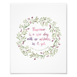 8x10 afdrukken - Anne of Green Gables quote Foto Afdruk