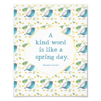 8x10 afdrukken - Citaat over gevoeligheid Foto Afdruk