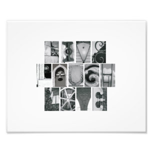8x10 alfabet Letter Photography Live Laugh Love Foto Afdruk
