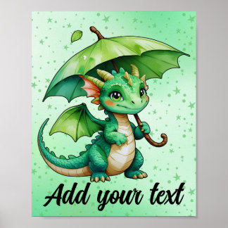 8x10 Baby Draak Poster