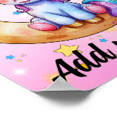 8x10 Baby Unicorn Moon Poster (Hoek)