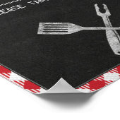 8x10 Backyard BBQ Birthday Favors Table Sign Poster (Hoek)