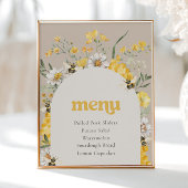 8x10 bedrukte Wildflower Bee Menu Sign