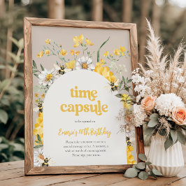 8x10 Bee Verjaardag Tijd Capsule Teken