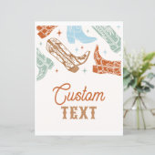 8x10 bewerkbaar, aangepast Western teken (Staand voorkant)