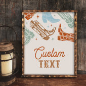 8x10 bewerkbaar, aangepast Western teken