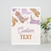 8x10 Bewerkbaar Paarse Westerne teken (Staand voorkant)