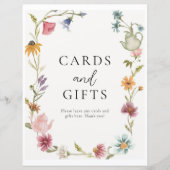 8x10 Bloementhee Kaarten en geschenken Teken (Voorkant)