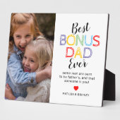 8x10 Bonus Pap Vaderdag Foto Plaque Fotoplaat (Zijkant)