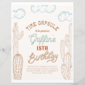 8x10 Cowboy tijd Capsule teken (Voorkant)