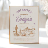 8x10 Cowgirl Time Capsule Sign