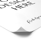 8x10 "Custom Sign Printing, Upload uw eigen ontwer Poster (Hoek)