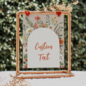 8x10 Custom Wildflower Party Sign