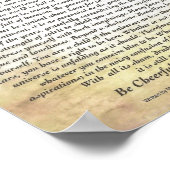 8x10 Desiderata Poem en andere formaten! Poster (Hoek)