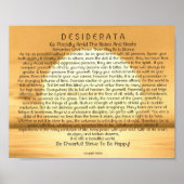 8x10 Desiderata Poem en andere formaten! Poster (Voorkant)