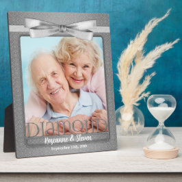 8x10 Diamond 60th Wedding Jubileum Foto Fotoplaat