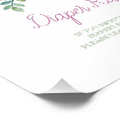 8x10 Elephant Diaper Raffle Sign Foto Afdruk (Hoek)