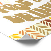 8x10 Eten & Drinken Boho Woodland Fox Verjaardag Poster (Hoek)