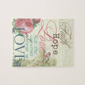 8x10 Faith Hope Puzzle met Gift Box Legpuzzel (Horizontaal)