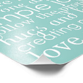 8x10 Familie Huwelijk Woord Kunst Collage House Re Foto Afdruk (Hoek)