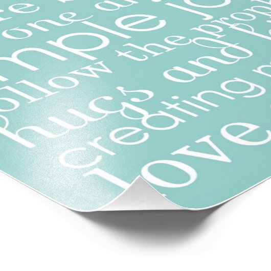 8x10 Familie Huwelijk Woord Kunst Collage House Re Foto Afdruk (Hoek)