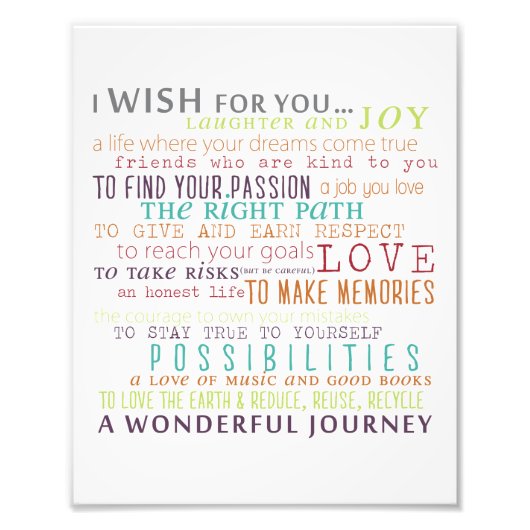 8x10 Familie Kind Woord Kunst Collage Huisregels Foto Afdruk (Voorkant)