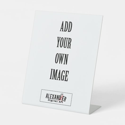 8x10 Feest, Douche of Bruiloft Reclamebord Met Voetstuk (Voorkant)