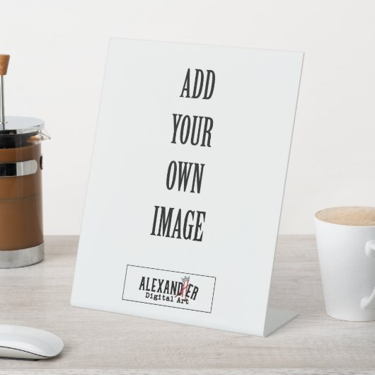 8x10 Feest, Douche of Bruiloft Reclamebord Met Voetstuk (Insitu)