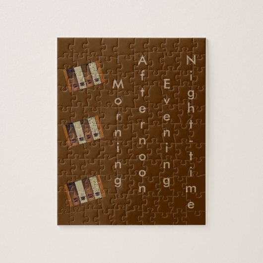 8x10 foto puzzel Anytime Koffie (Verticaal)