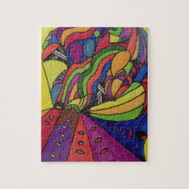8x10 Fotopuzzel met abstract ontwerp Legpuzzel