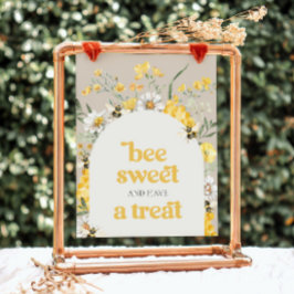 8x10 gedrukt Wildflower Bee Treat Sign