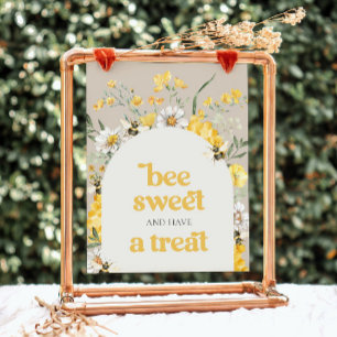 8x10 gedrukt Wildflower Bee Treat Sign