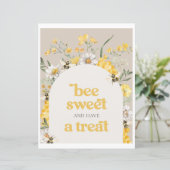 8x10 gedrukt Wildflower Bee Treat Sign (Staand voorkant)
