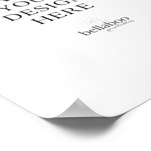 8x10" gedrukte teken poster (Hoek)