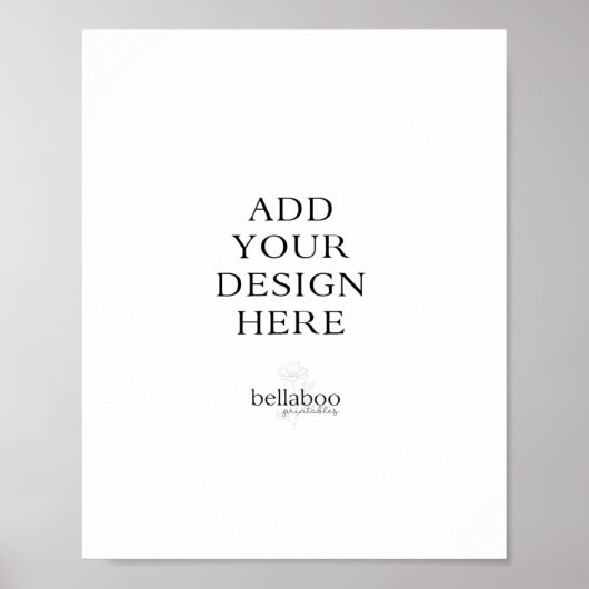 8x10" gedrukte teken poster (Voorkant)