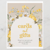 8x10 Gedrukte Wildflower Bee Kaarten & Geschenken (Voorkant)