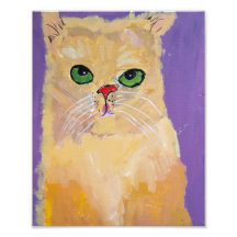 8x10 Ginger Cat Print