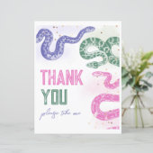 8x10 Girly Snake Verjaardagsgunstteken (Staand voorkant)