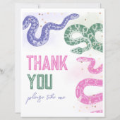 8x10 Girly Snake Verjaardagsgunstteken (Voorkant)