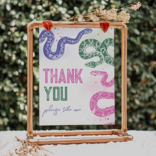 8x10 Girly Snake Verjaardagsgunstteken