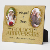 8x10 Gouden Huwelijksjubileum Foto Fotoplaat (Zijkant)